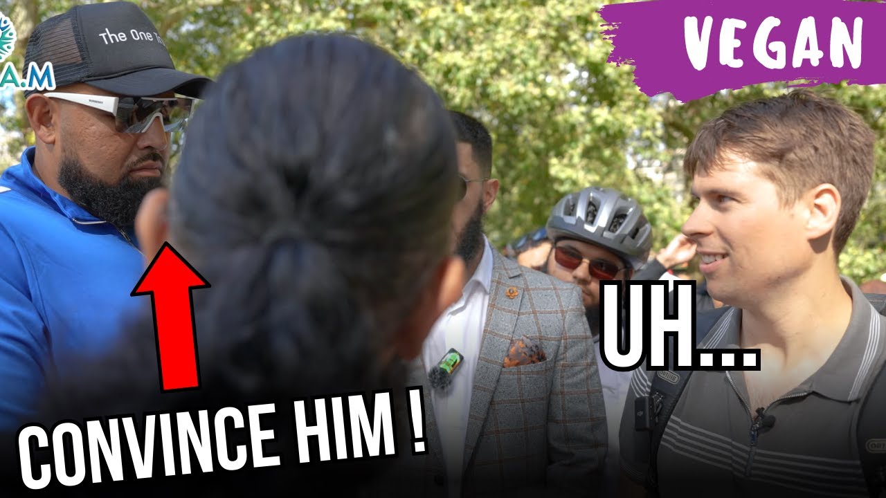 WHY SHOULD I STOP EATING MEAT MUSLIM VS VEGAN DEBATE AT SPEAKERS CORNER