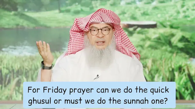 For Friday Prayer Can We Do Quick Ghu...