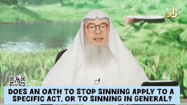 Does An Oath To Stop Sinning Apply To...
