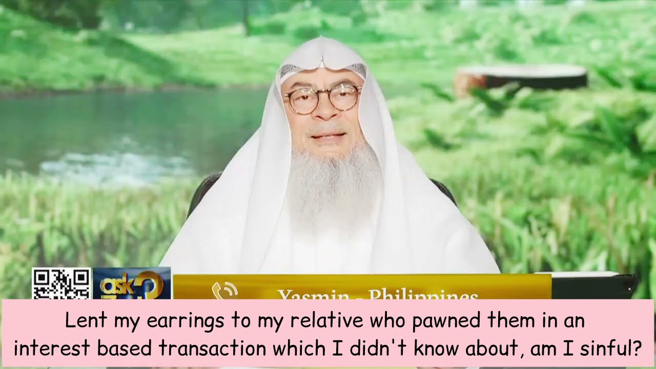 Lent My Earrings To My Relative Who Pawned Them In Interest Loan, Am I Sinful?