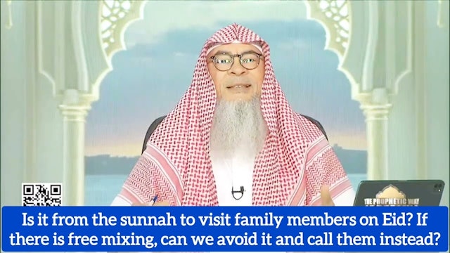 Is it sunnah to visit family members on Eid What if there is free mixing