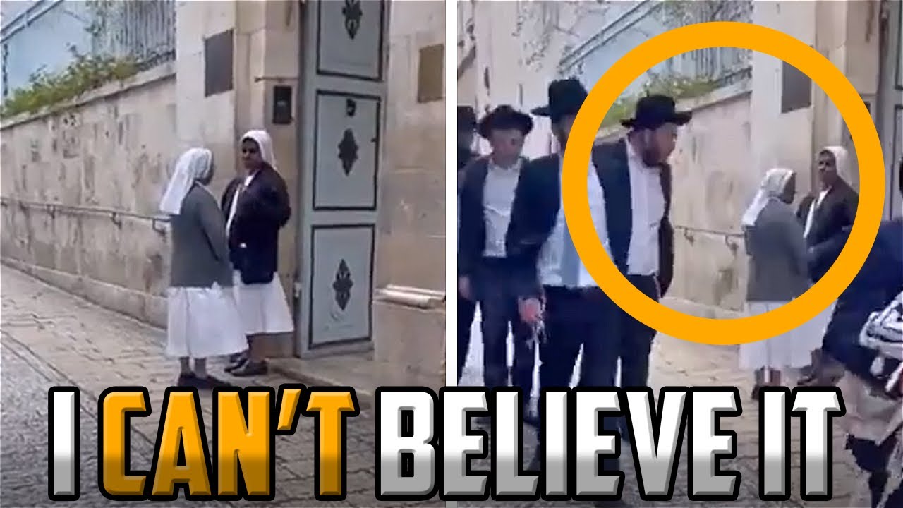 Israeli Spits At Church (Muslim Reacts)
