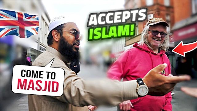 WHITE BRITISH Man Accepts Islam amids...