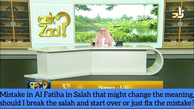 Made mistake in fatiha that may chang...