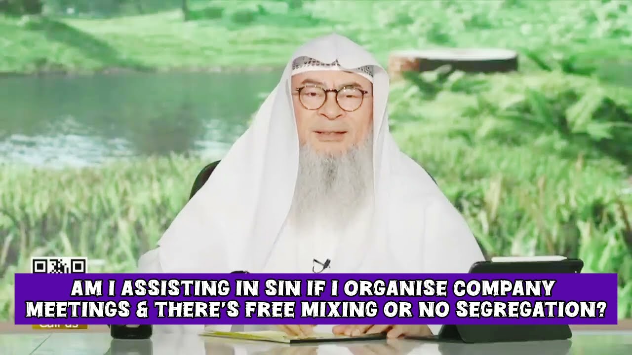 Am I assisting in sin if I organise company meetings & there's free mixing