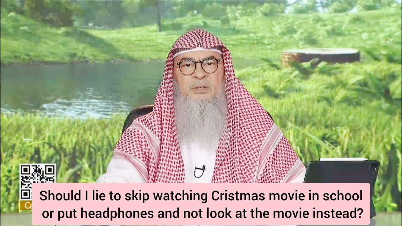 Do I lie to skip watching Christmas movie at school or put headphones & not look