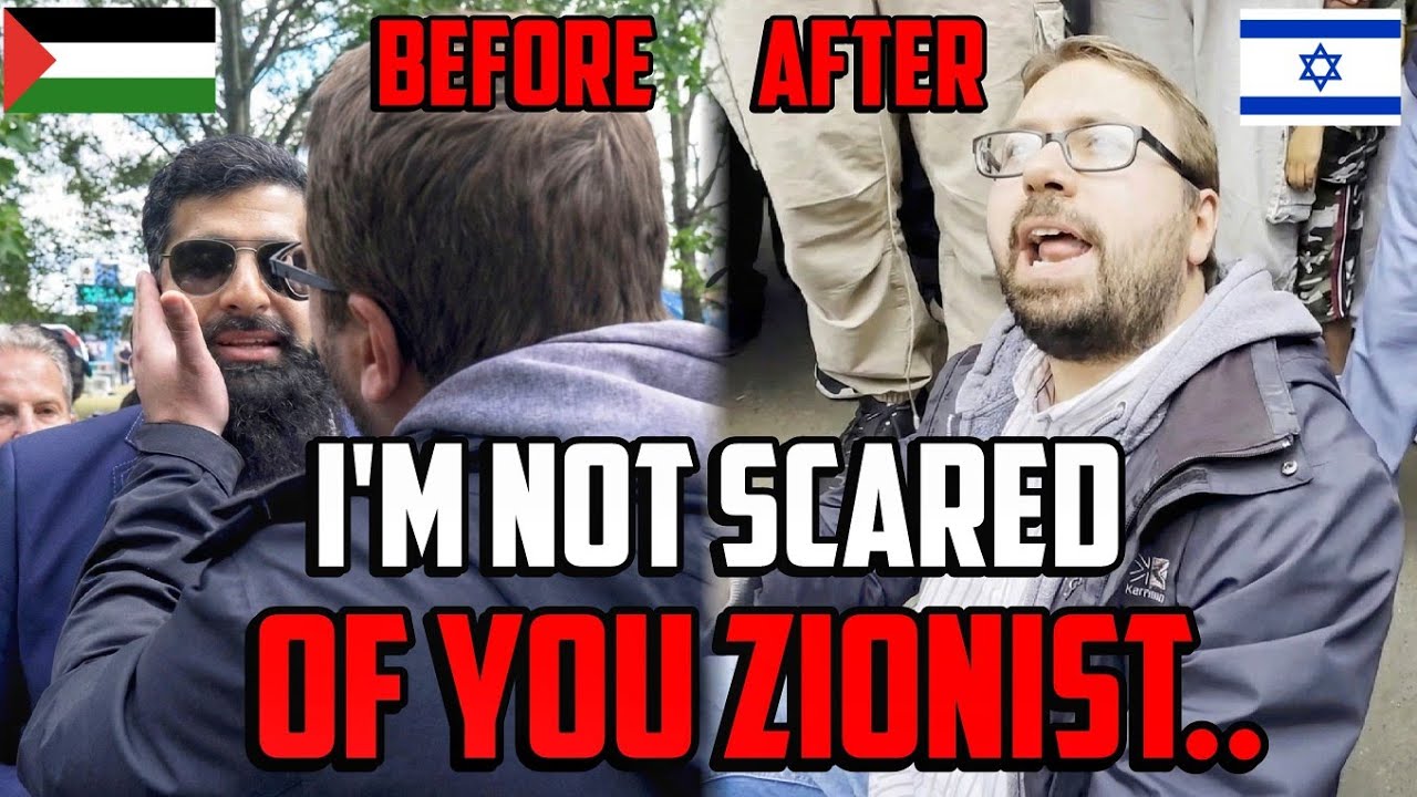 Zionist Slaps Pro-Palestinian Man, Then Things Escalate Fast