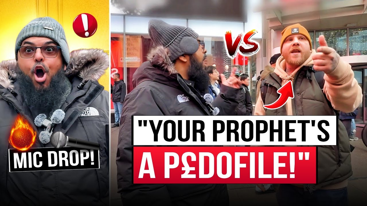 3 vs 1 HEATED DEBATE Christian Preacher INSULTS Prophet Muhammad