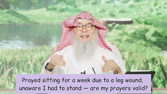 Prayed sitting the whole prayer since...