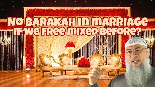 Will a marriage have no barakah for a...