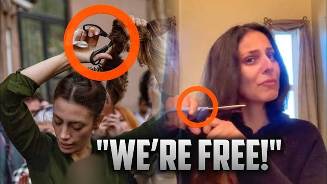 MUSLIM WOMEN CUT HAIR ON ROADS