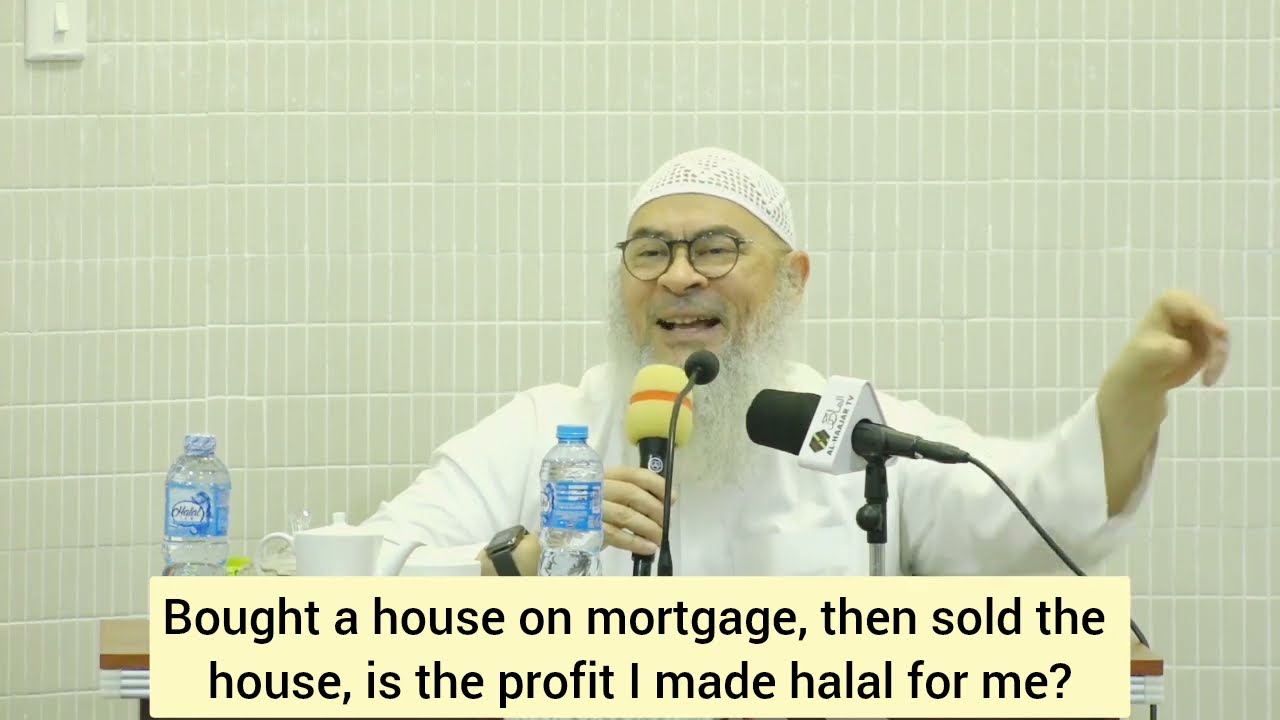 Bought house on mortgage & sold it, is profit I made halal (cuz to interest) 