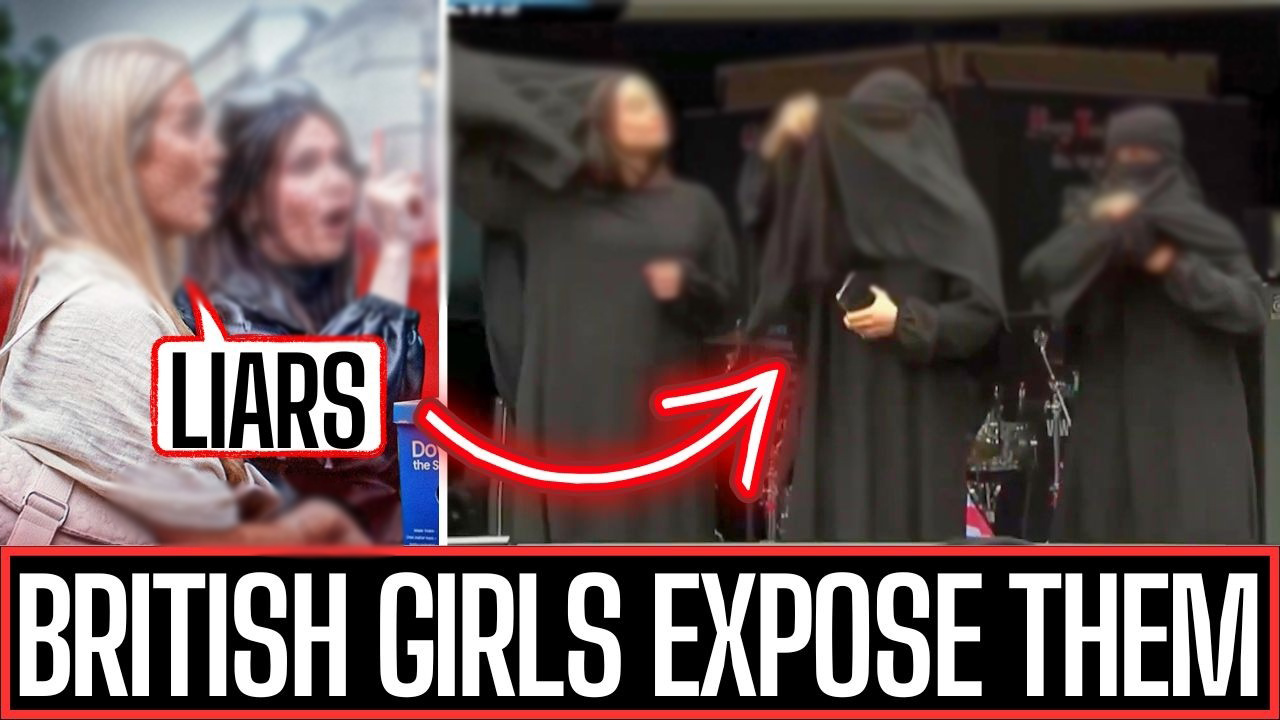 Western Girls Expose 3 Girls In Burqa
