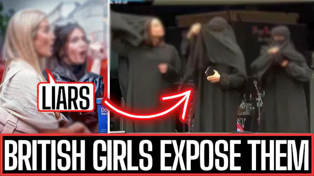 Western Girls Expose 3 Girls In Burqa