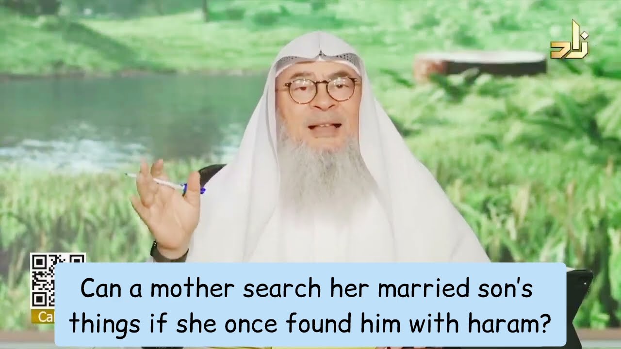 Can A Mother Search Her Married Son's Things, If She Once Found Him With Haram?