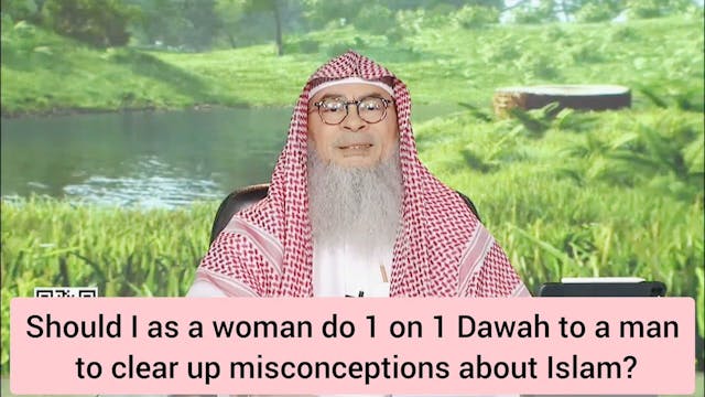 Can a woman give one on one dawah to ...
