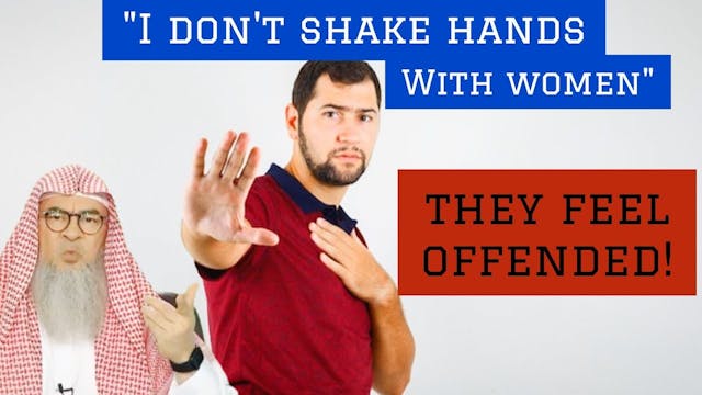 I don't shake hands with teacher, she...