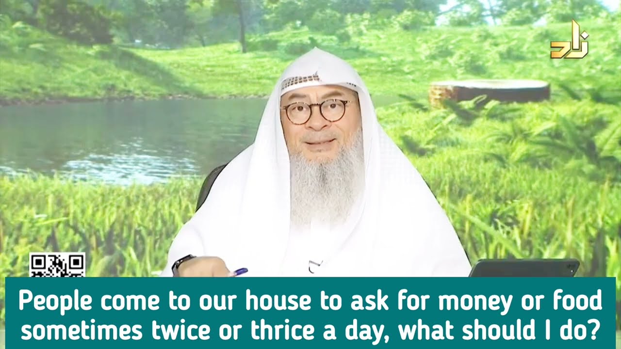 People come to our house to ask for money or food sometimes twice a day what  do