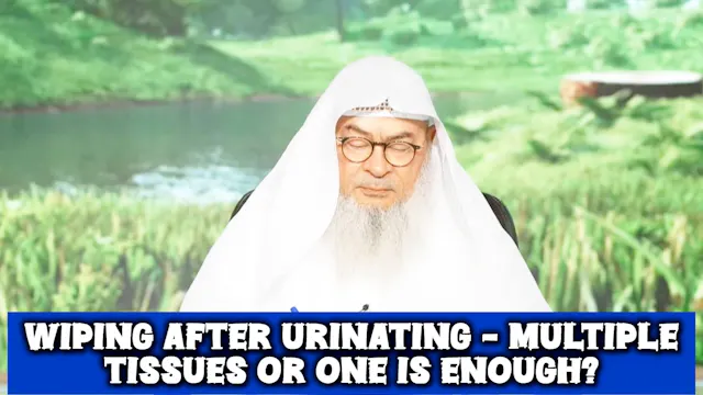 Wiping After Urinating, 3 Wipes From ...