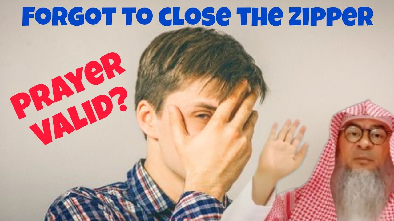 He didn't close his zipper while praying, awrah got exposed, is prayer valid 