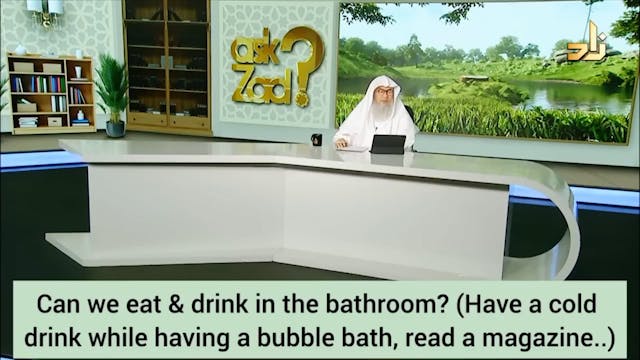 Eating Drinking in bathroom Have cold...