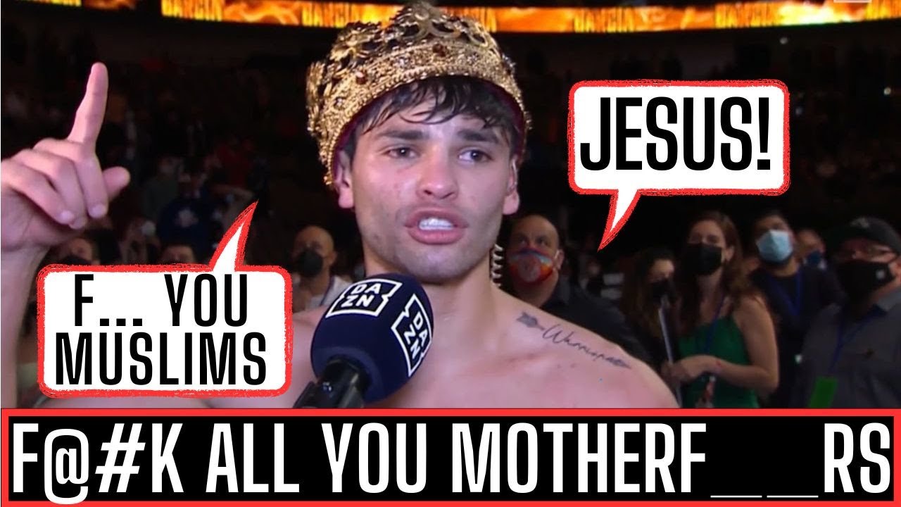RYAN GARCIA GOES M3NTAL ON MUSLIMS