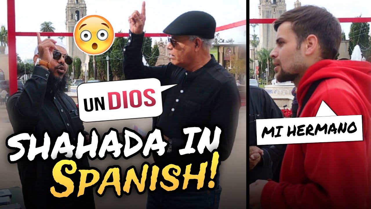 Shaykh Uthman gives Dawah in Espanol Shahada on the Spot!! #god
