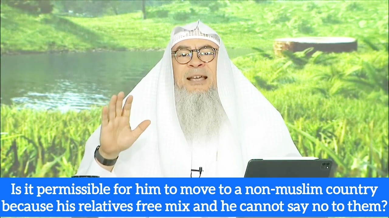 Can I move to non muslim country cuz my relatives free mix & I can't say no 