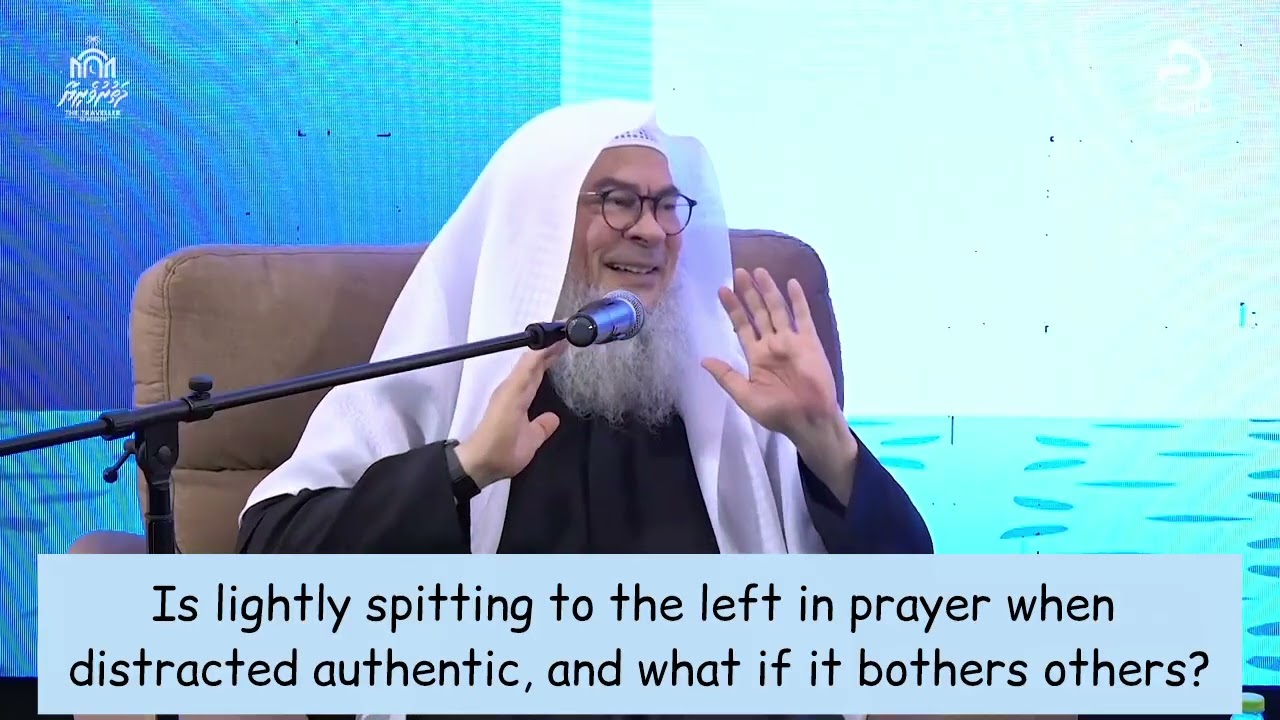 Lightly Spitting To Left In Prayer When Distracted, What If It Bothers Others?