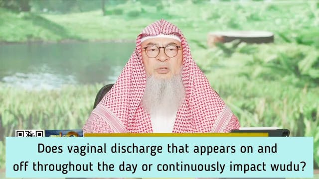 Vaginal discharge that appears on off...