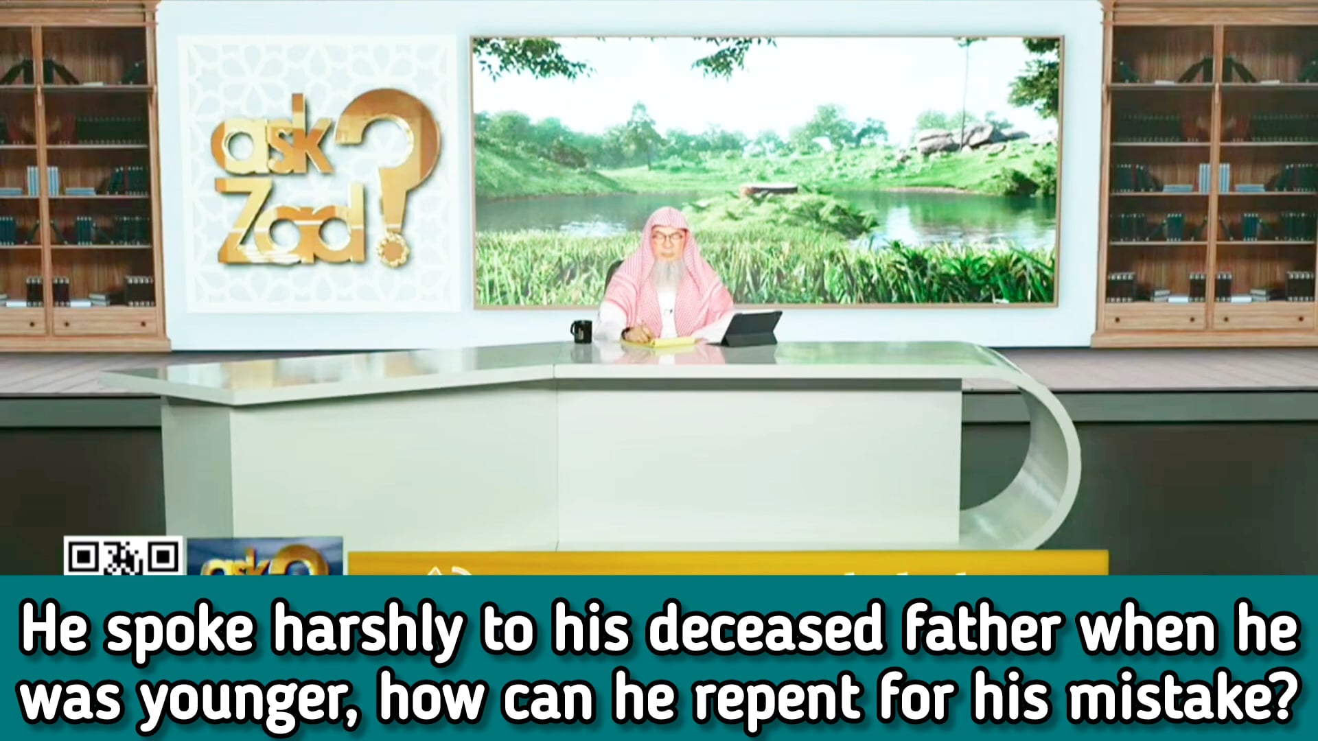 He spoke harshly to father when he was younger, what should he do now to repent