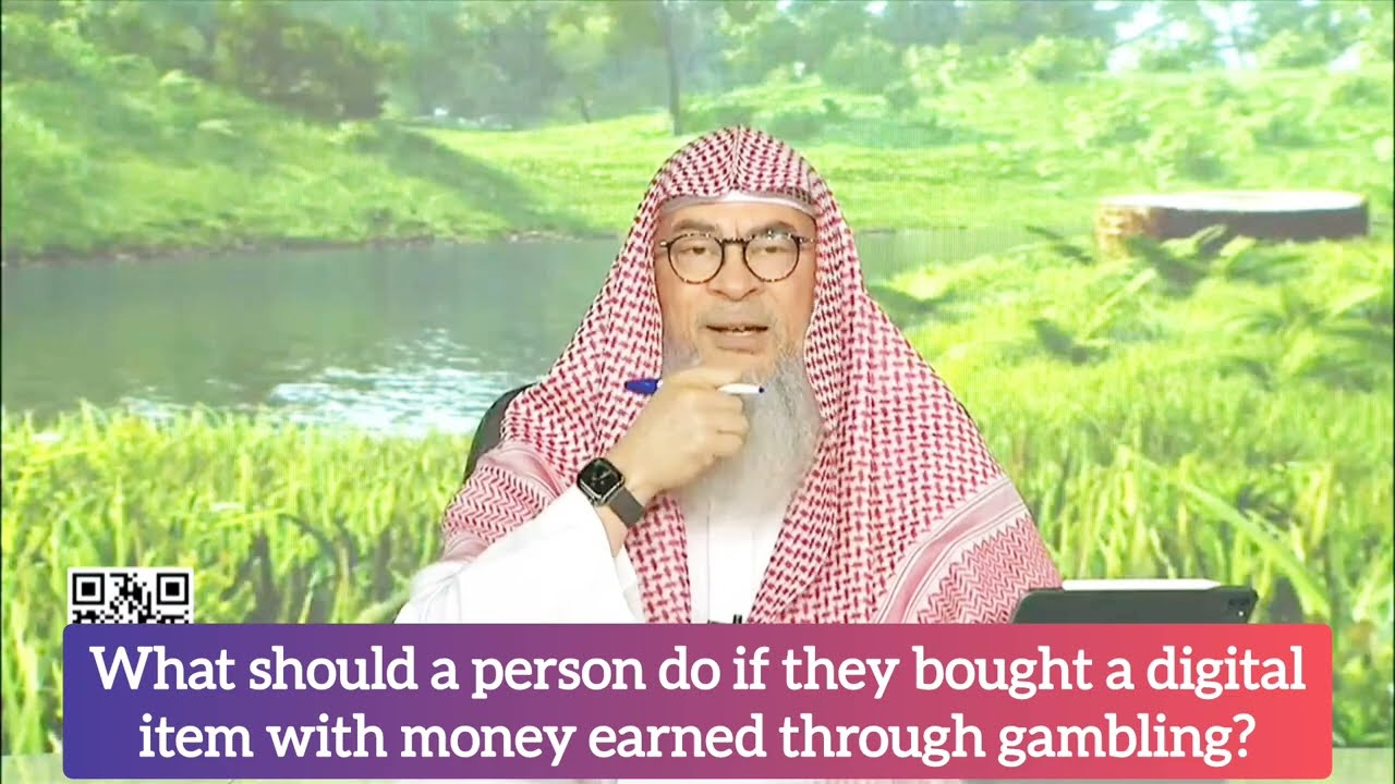 What should I do if I bought something with haram money (gambling)