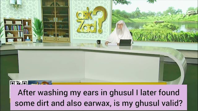 After ghusl found some dirt & earwax ...