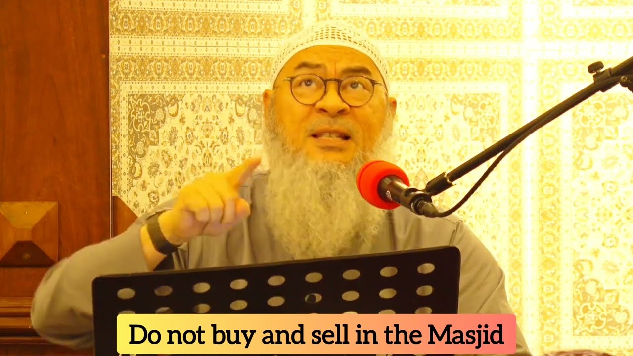 Do not buy & sell, announce lost property in the house of Allah (Masjid) 