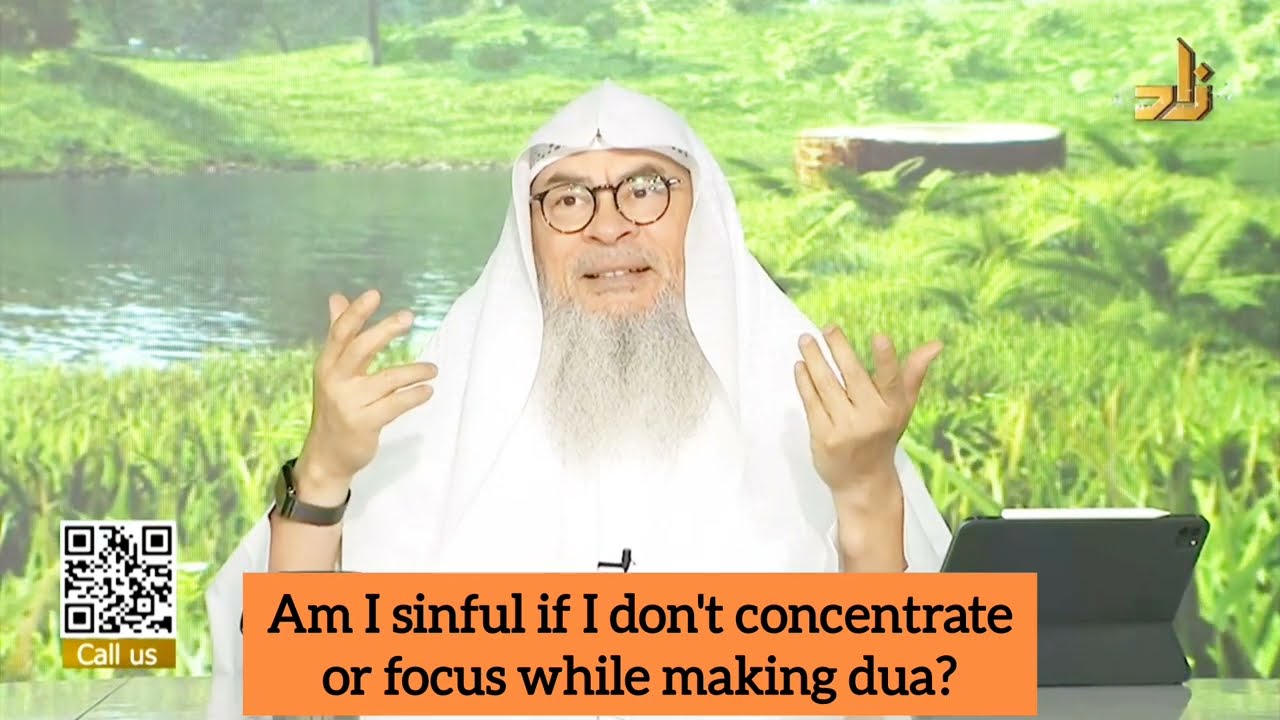 Am I sinful if I don't concentrate, focus when making dua 