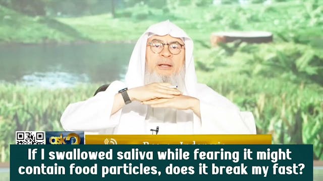 Swallowed saliva fearing my teeth con...