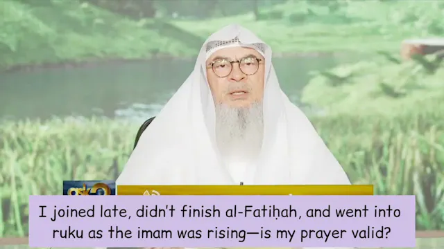I Joined Late Didn't Finish Fatiha As...