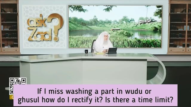 If I miss washing a part in wudu or g...