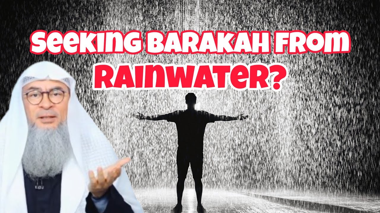 Is it sunnah to expose your body in rainwater