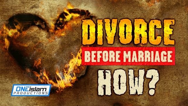 Divorce BEFORE Marriage - How?