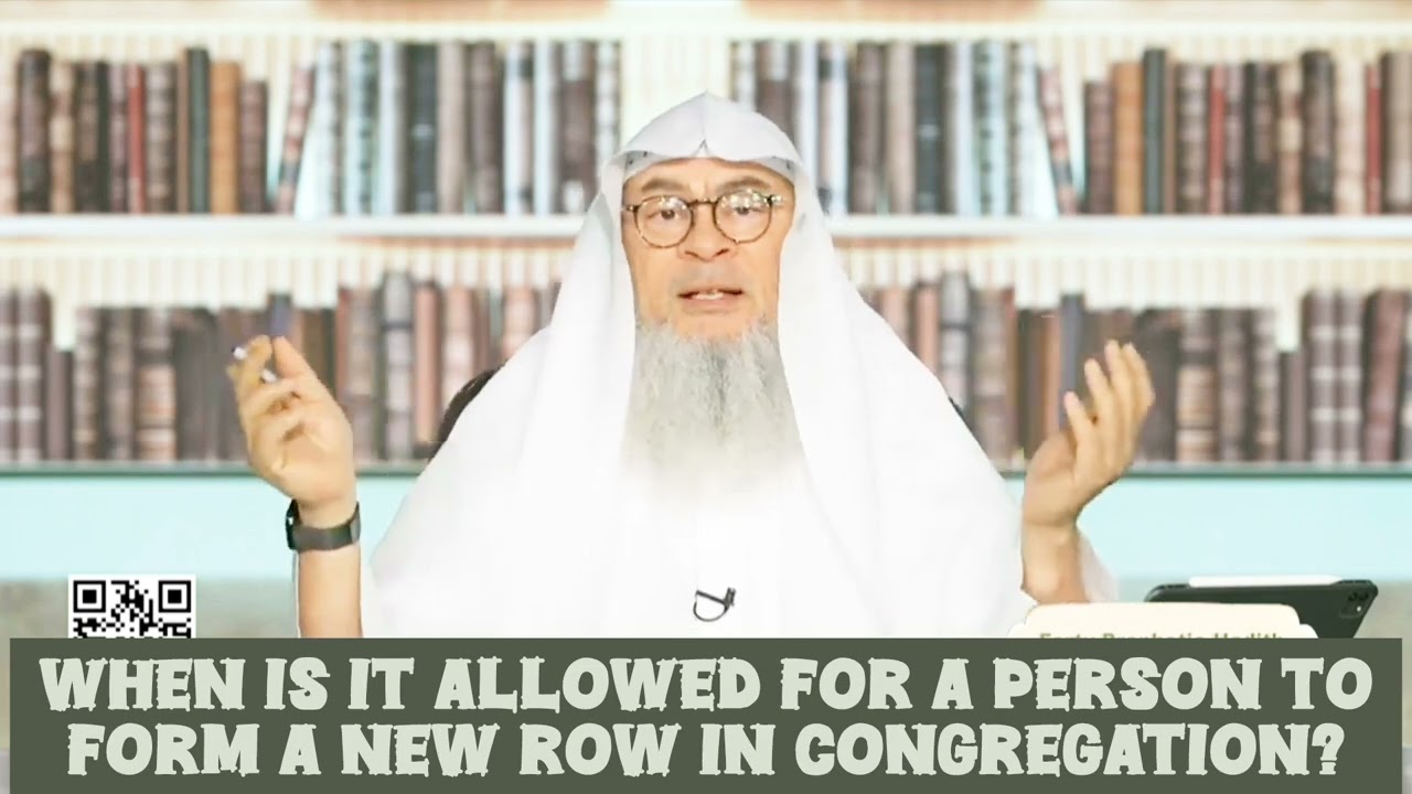 When is it allowed for a person to start a new row in congregation 