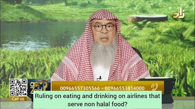 Ruling on eating & drinking on Airlin...