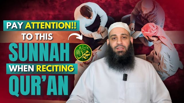 Pay Attention To This Sunnah When Rec...