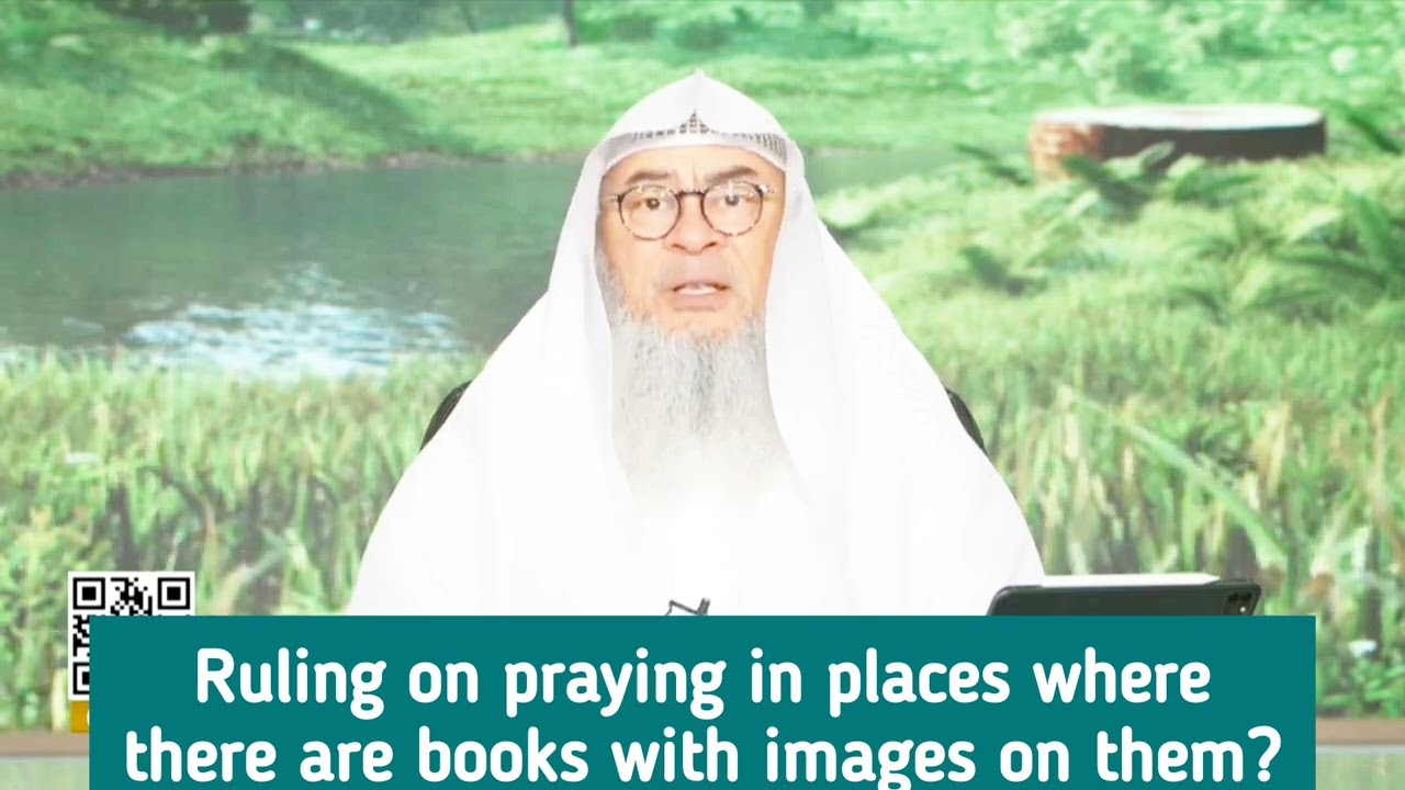 Praying in places where there are books 📚 with images on them 