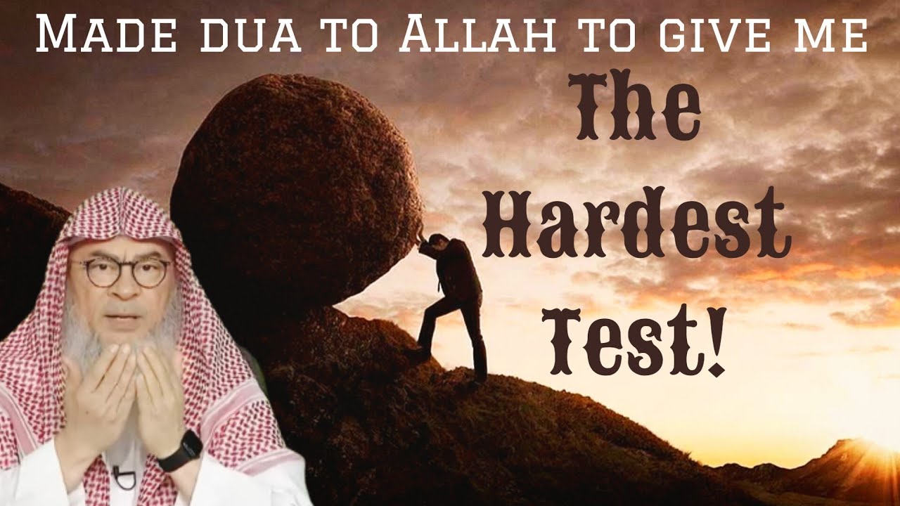 She asked Allah to test her with hardest test & to help her pass, is permissible
