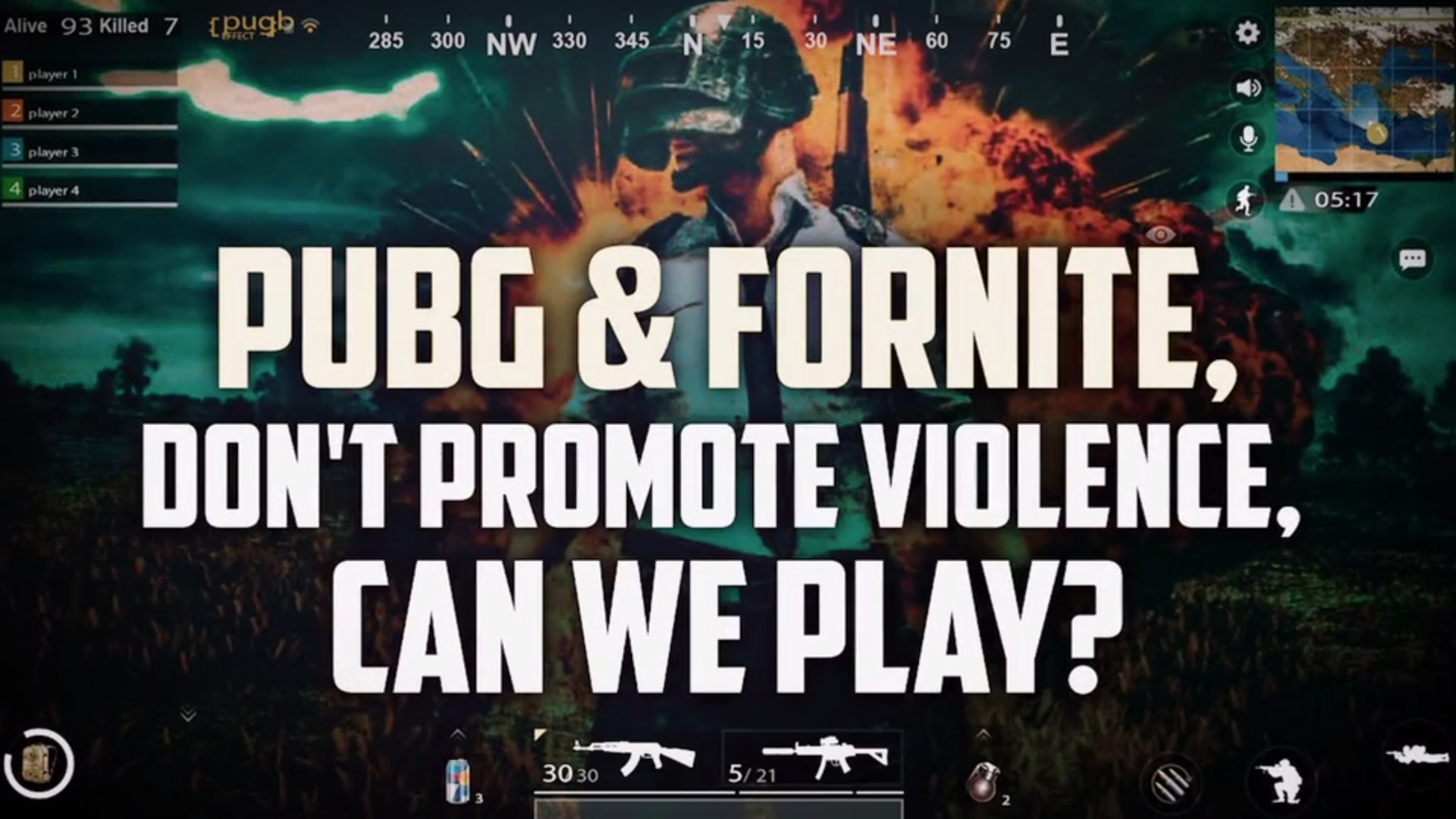 PUBG & FORTNITE DON'T PROMOTE VIOLENCE. CAN WE PLAY?