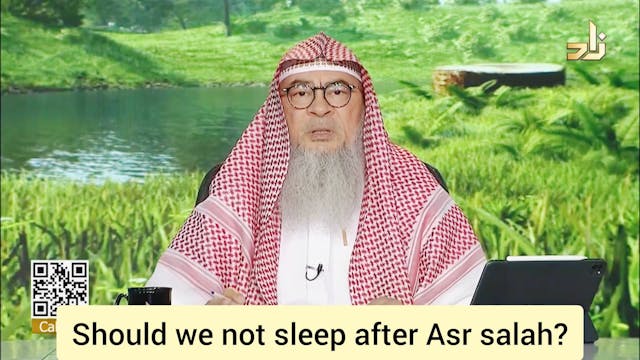 Should we not sleep after Asr salah #...