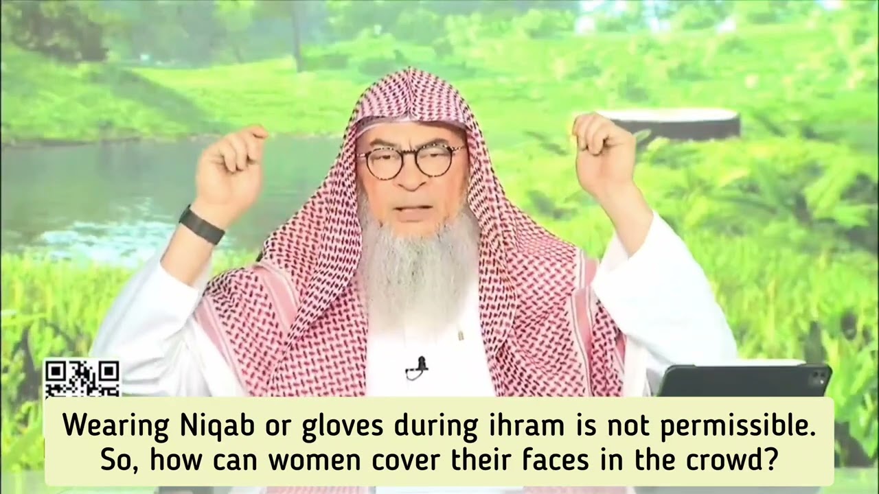 Wearing Niqab during ihram is not permissible, how can she cover her face 