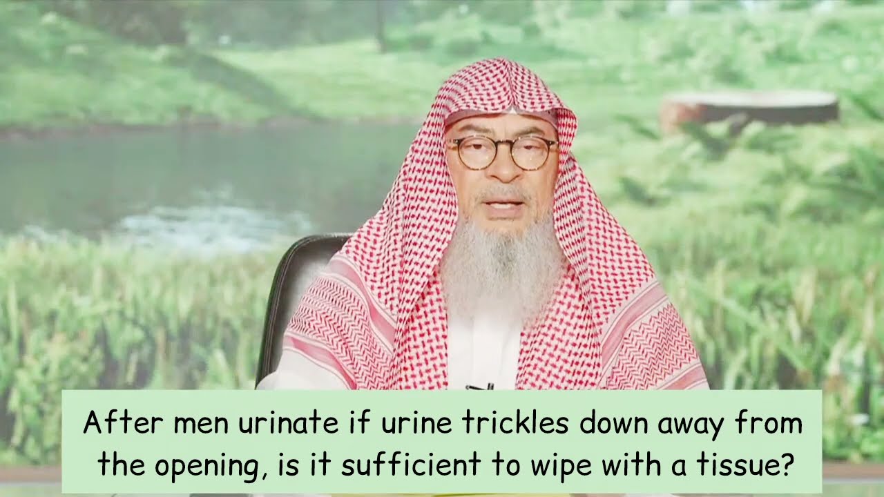 If Urine Trickles Down From Opening Is It Sufficient To Wipe With Tissue?