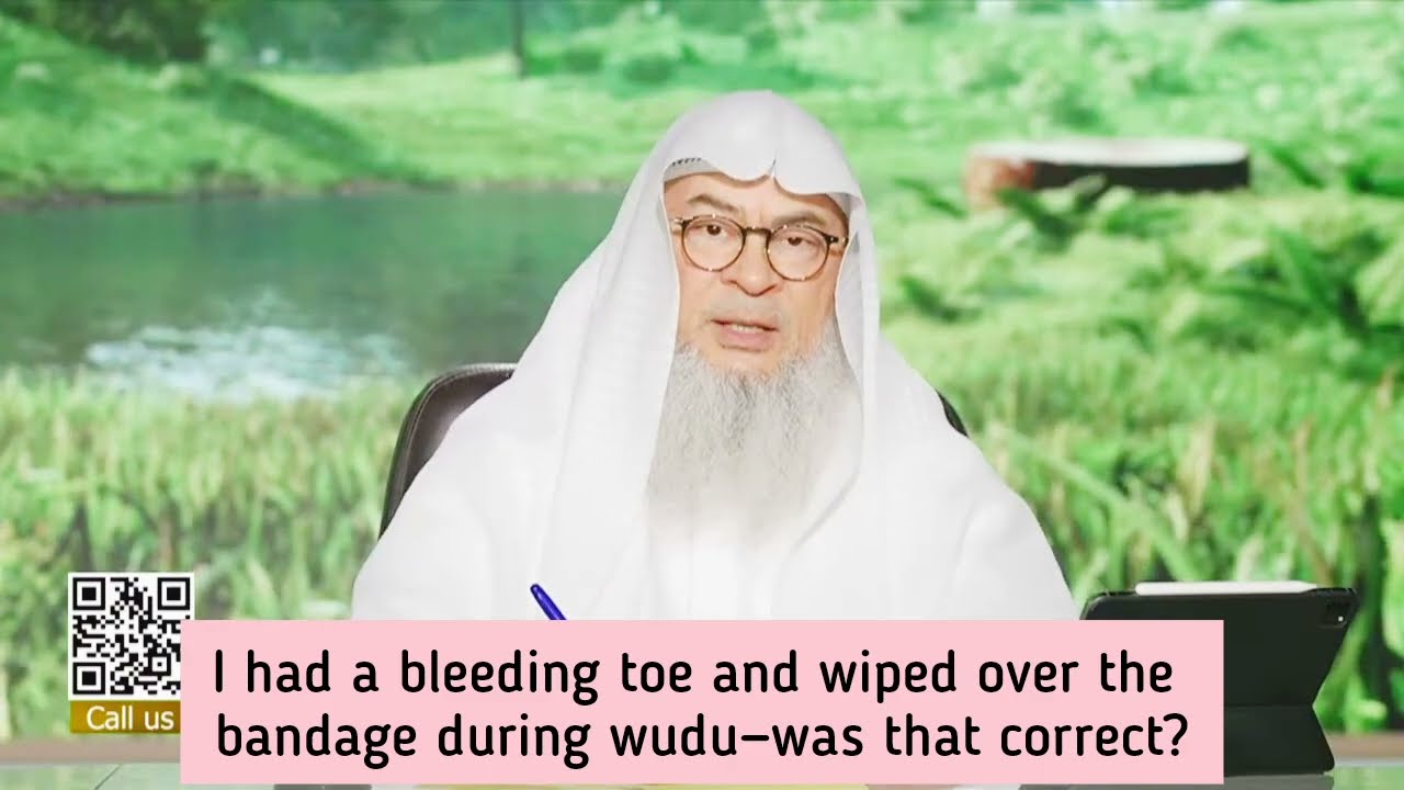 I Had A Bleeding Toe & Wrapped Over The Bandage During Wudu, Was That Correct?